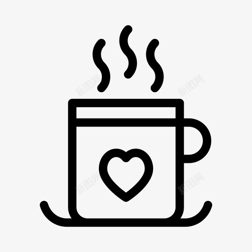 茶咖啡杯子svg_新图网 https://ixintu.com 杯子 咖啡 咖啡杯 圣诞老人 线雕文