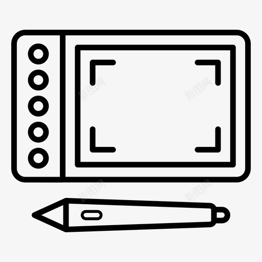 图形板数字艺术板数字化仪svg_新图网 https://ixintu.com 图形 绘图板 数字 艺术 数字化仪 笔式 电子 电器 矢量 矢量图 图标