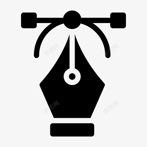 bzierbeziercurvesvg_新图网 https://ixintu.com 笔尖 尖笔 学校 教育 字形