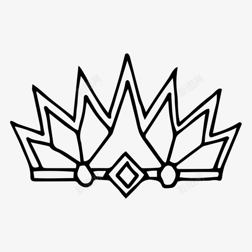 皇冠手绘国王svg_新图网 https://ixintu.com 皇冠 手绘 国王 公主 王后