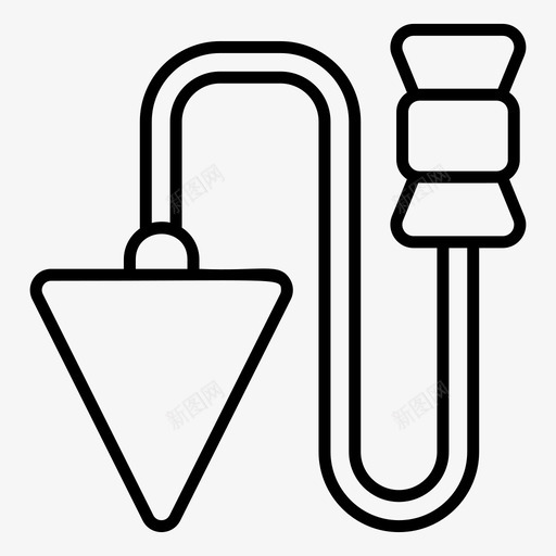 铅锤施工工具铅锤线svg_新图网 https://ixintu.com 铅锤 施工 工具 线曼 索里 工具集 轮廓 向量 图标