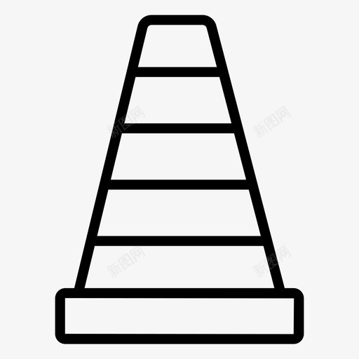 交通锥路障建筑svg_新图网 https://ixintu.com 交通 路障 建筑施工 设备 施工 字形 图标
