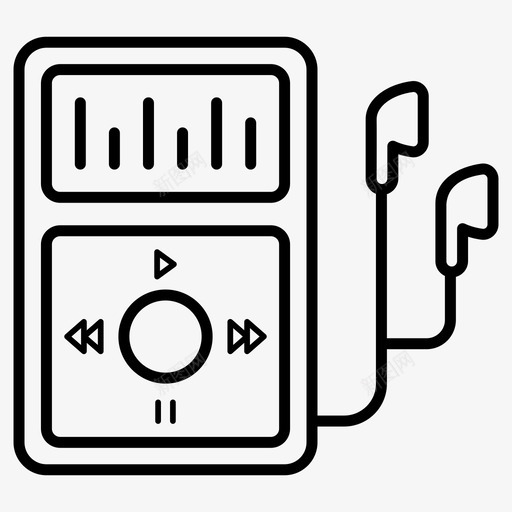 mp3播放器音频音乐ipodsvg_新图网 https://ixintu.com 播放器 音乐 音频 设备 电脑硬件 向量 图标