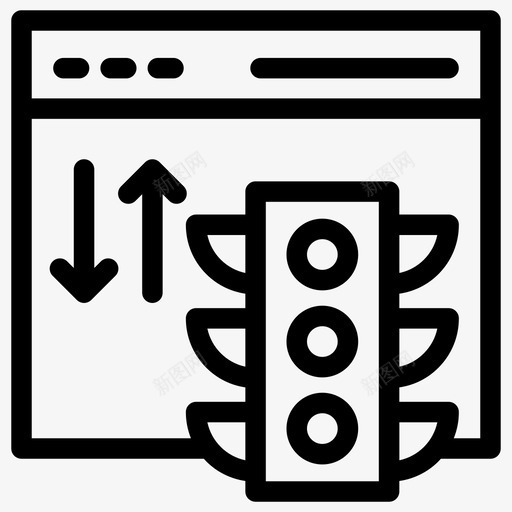 网络流量浏览器下载svg_新图网 https://ixintu.com 网络 流量 浏览器 下载 上传 网页 网页设计 开发 字形