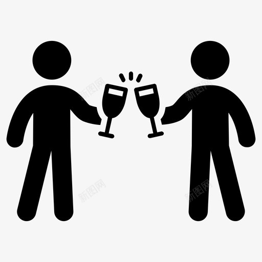 祝酒庆祝干杯svg_新图网 https://ixintu.com 祝酒 庆祝 干杯 喝酒 聚会