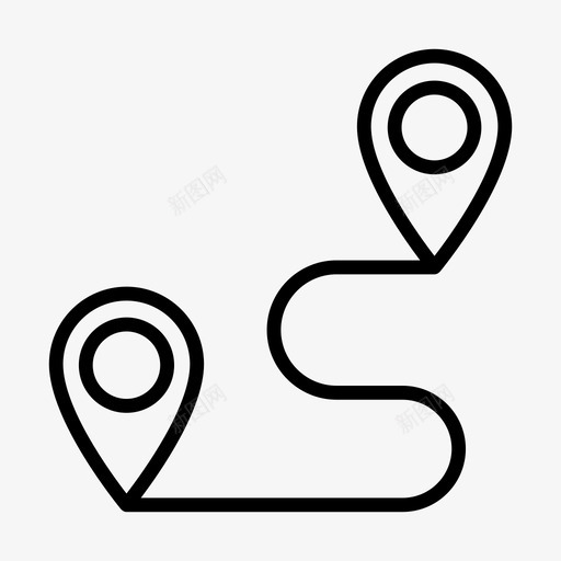 位置图gps大头针svg_新图网 https://ixintu.com 位置图 大头针 轨道 房地产 符号