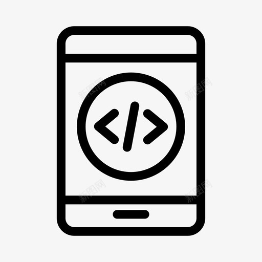 移动编码开发电话svg_新图网 https://ixintu.com 移动 编码 开发 电话 编程 定制 字形