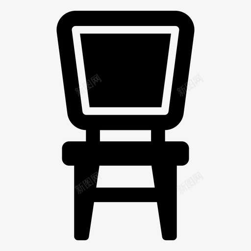 椅子无扶手椅长椅svg_新图网 https://ixintu.com 椅子 矢量图 矢量 字形 一套 建筑物 室内 软椅 家具 餐厅 长椅