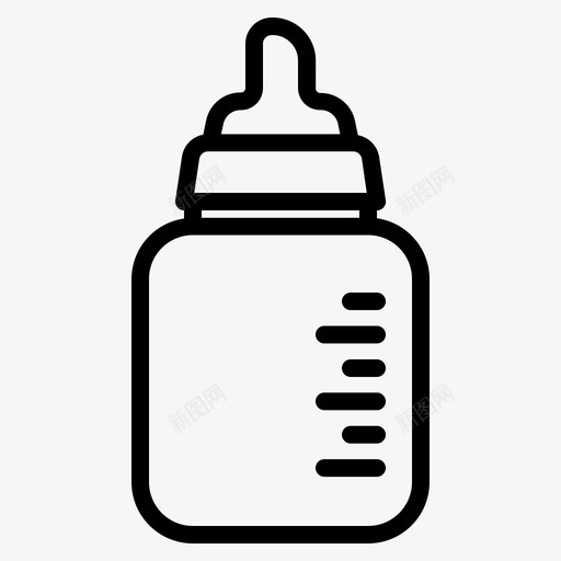婴儿奶瓶婴儿护理牛奶svg_新图网 https://ixintu.com 婴儿 奶瓶 护理 牛奶 妈妈 奶嘴 网店 产品 类别
