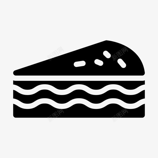 蛋糕片美味糕点svg_新图网 https://ixintu.com 蛋糕 甜点 美味 糕点 巧克力 点线 字形