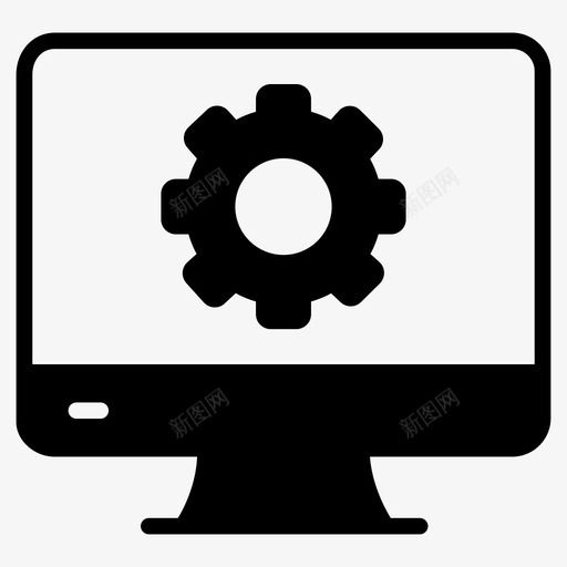 lcd设置配置监视器svg_新图网 https://ixintu.com 设置 配置 监视器 首选项 屏幕 创造性 工艺 字形