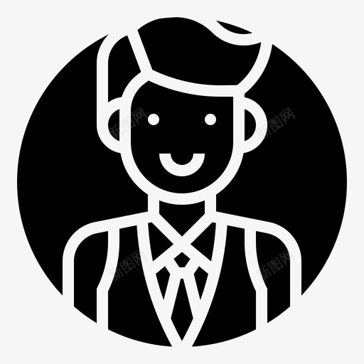 酒保职业化身svg_新图网 https://ixintu.com 酒保 职业 职业化 化身