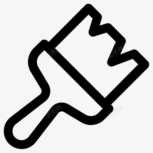 油漆刷子建筑漆svg_新图网 https://ixintu.com 油漆 刷子 建筑