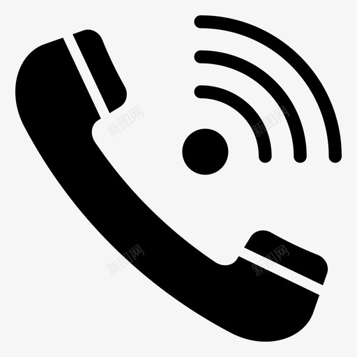 音频呼叫通信来电svg_新图网 https://ixintu.com 呼叫 音频 通信 来电 电话 接收器 社交 媒体 字形 向量 图标
