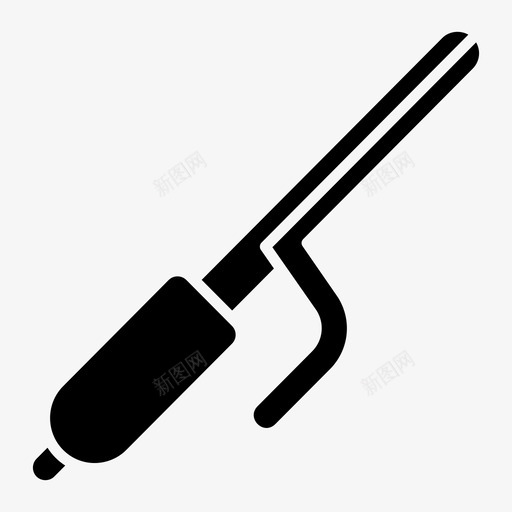 卷发器卷发棒发型卷发器svg_新图网 https://ixintu.com 卷发 卷发器 发型 图标 字形 整套 电器 电子 矢量 矢量图 铁棒