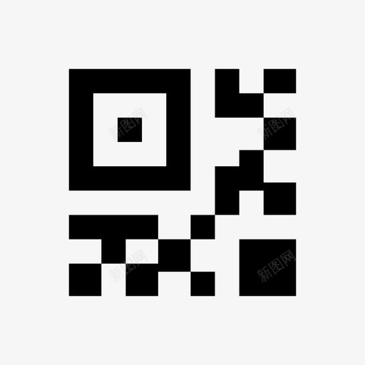 面型图标1二维码svg_新图网 https://ixintu.com 面型 图标 二维