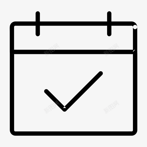 约会日历支票svg_新图网 https://ixintu.com 约会 日历 支票 日期 日程表 基本 图标 所有 尺寸