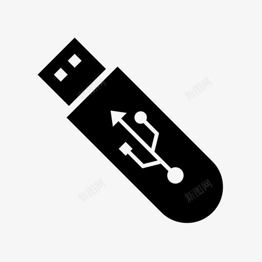 U盘U盘轮廓和字形svg_新图网 https://ixintu.com 盘盘盘 轮廓 字形