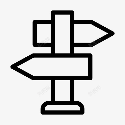 方向牌箭头道路svg_新图网 https://ixintu.com 方向 标志 海洋 箭头 道路 海滩 生命线
