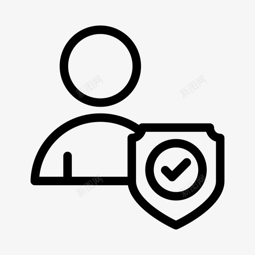 配置文件屏蔽帐户保护svg_新图网 https://ixintu.com 配置文件 屏蔽 帐户 保护 安全 互联网 安全性 一行 字形