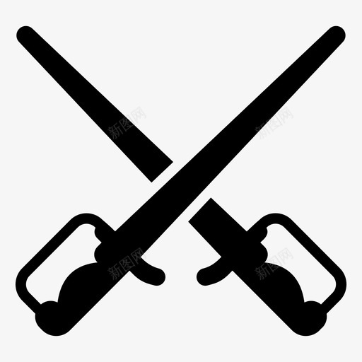 击剑奥运会击剑奥运会比赛svg_新图网 https://ixintu.com 击剑 奥运会 比赛 格斗 体育 奖项 实心 矢量 矢量图 图标