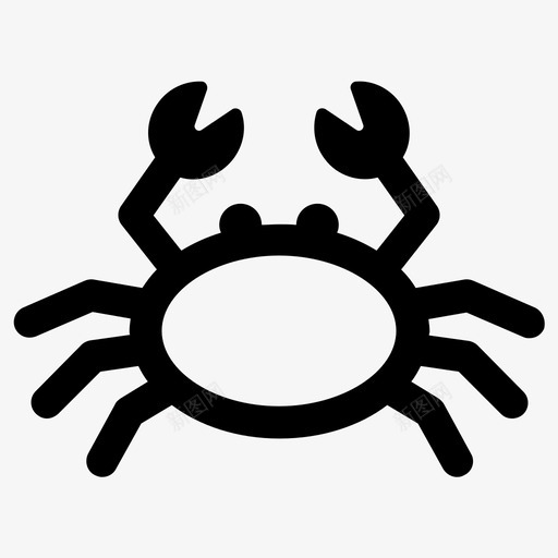 螃蟹动物蟹肉svg_新图网 https://ixintu.com 螃蟹 动物 蟹肉 海蟹 海鲜