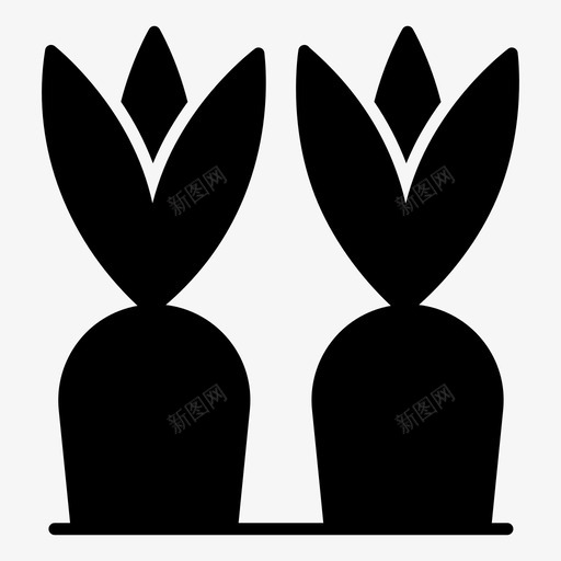 收获胡萝卜胡萝卜作物种植svg_新图网 https://ixintu.com 胡萝卜 收获 作物 种植 耕作 蔬菜 农业 字形 矢量 矢量图 图标