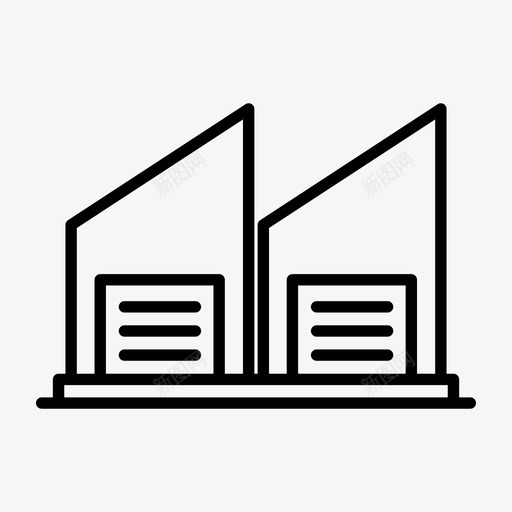 仓库建筑交付svg_新图网 https://ixintu.com 建筑 仓库 交付 库存 储存