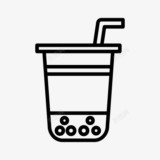 杯子饮料泡泡svg_新图网 https://ixintu.com 杯子 饮料 泡泡 吸管 茶杯 系列