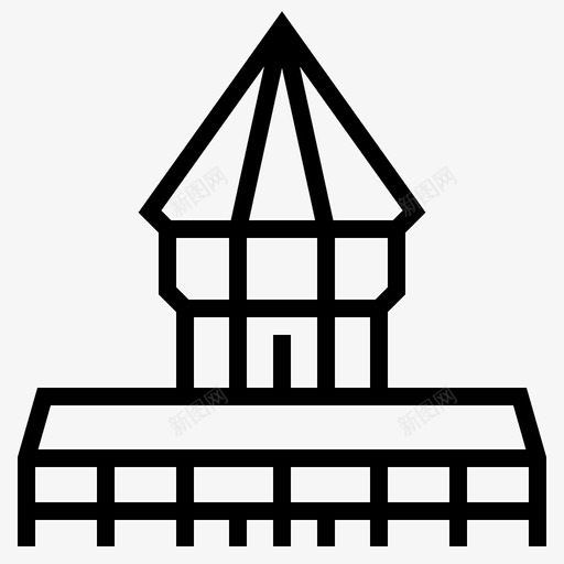 瑞士教堂桥欧洲svg_新图网 https://ixintu.com 欧洲 地标 瑞士 教堂 旅游