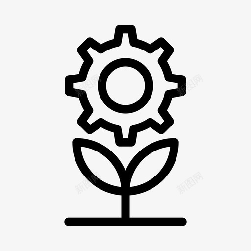 生长设置齿轮展开svg_新图网 https://ixintu.com 生长 设置 齿轮 展开 自定义 开发 线图 图示