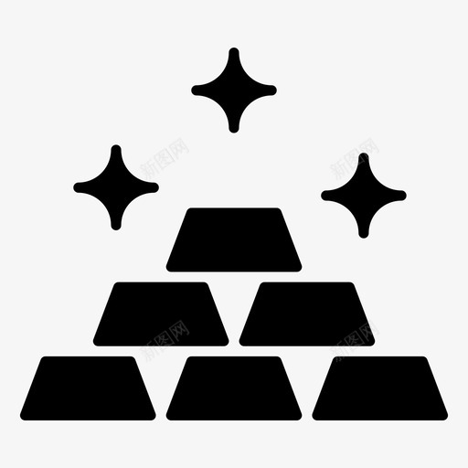 金砖黄金资产黄金储备svg_新图网 https://ixintu.com 黄金 金砖 资产 储备 堆栈 财富 金融 科技 字形 向量 图标