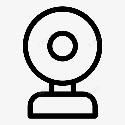 网络摄像头摄像头会议svg_新图网 https://ixintu.com 摄像头 网络 会议 视频