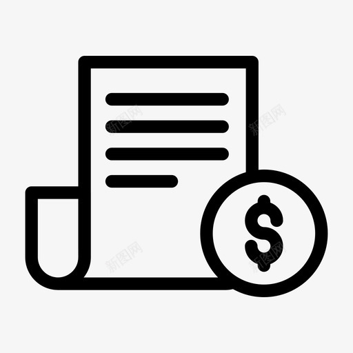 单据发票收据svg_新图网 https://ixintu.com 单据 发票 收据 单张 数字 营销 字形