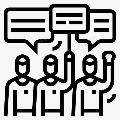 劳工动乱示威抗议svg_新图网 https://ixintu.com 劳工 动乱 抗议 示威 罢工 商业 风险