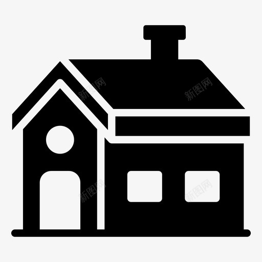 住宅外部建筑设计住宅设计svg_新图网 https://ixintu.com 住宅 外部 建筑设计 住宅设计 豪华 室外 室内 建筑 字形 矢量 矢量图