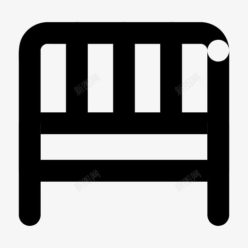 金属床卧室家具svg_新图网 https://ixintu.com 金属 家具 卧室 室内 内部