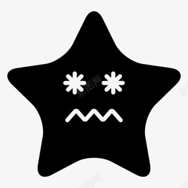 星星晕染表情符号图标