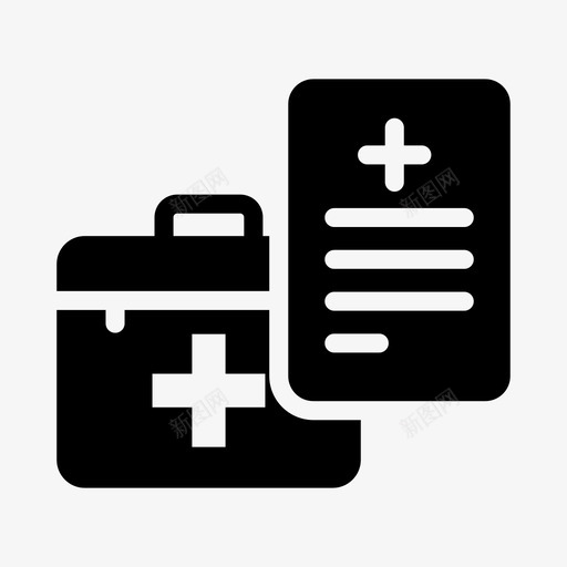 医疗箱报告援助医疗箱svg_新图网 https://ixintu.com 医疗 报告 援助 表格 医疗服务 字形