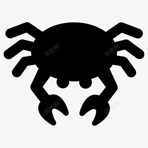 螃蟹动物蟹类食物svg_新图网 https://ixintu.com 螃蟹 动物 蟹类 食物 海蟹 海鲜