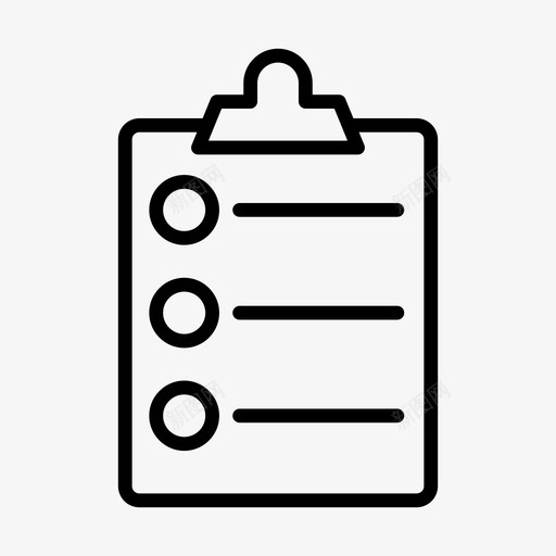 列表剪贴板文档svg_新图网 https://ixintu.com 列表 剪贴板 文档 注释 选项 工作 作表 购物 电子商务 字形