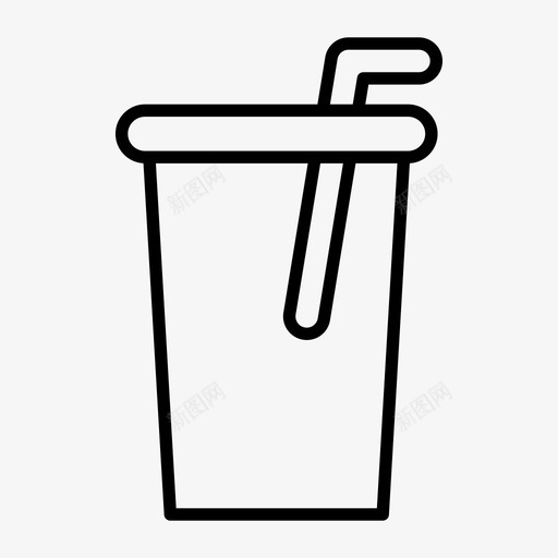 杯子饮料吸管svg_新图网 https://ixintu.com 杯子 饮料 吸管 水杯 系列