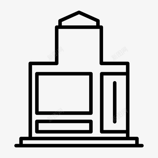 建筑大厦地产svg_新图网 https://ixintu.com 建筑 大厦 地产 办公室 塔楼