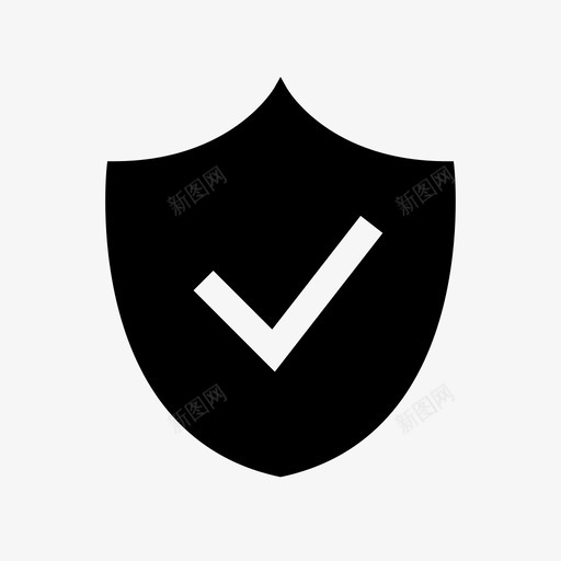 盾牌复选标记防护svg_新图网 https://ixintu.com 复选 标记 盾牌 防护 保护 安全带 轮廓 字形 形的 防护罩