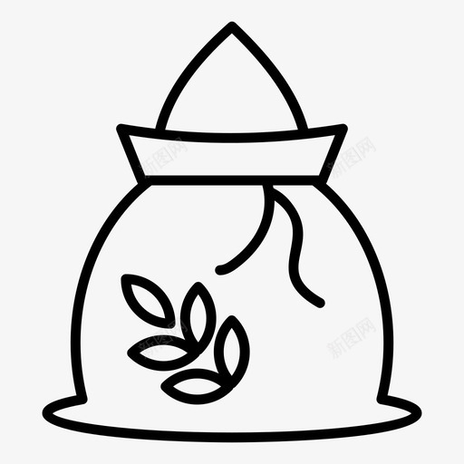 谷物袋肥料种子袋svg_新图网 https://ixintu.com 种子 谷物 包装 肥料 农业 矢量 矢量图 图标
