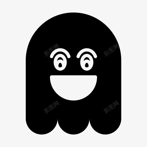 鬼魂表情符号万圣节svg_新图网 https://ixintu.com 鬼魂 表情 符号 万圣节 快乐 微笑 固体