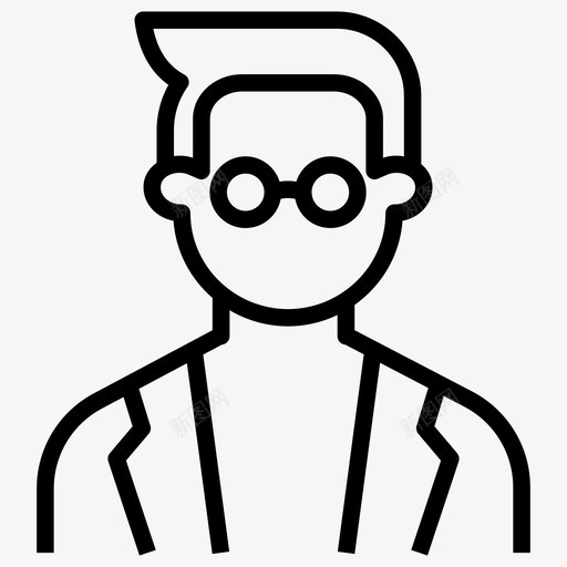 男会计头像会计审计师svg_新图网 https://ixintu.com 会计 头像 审计师 簿记员 管制 人物 矢量 矢量图 图标
