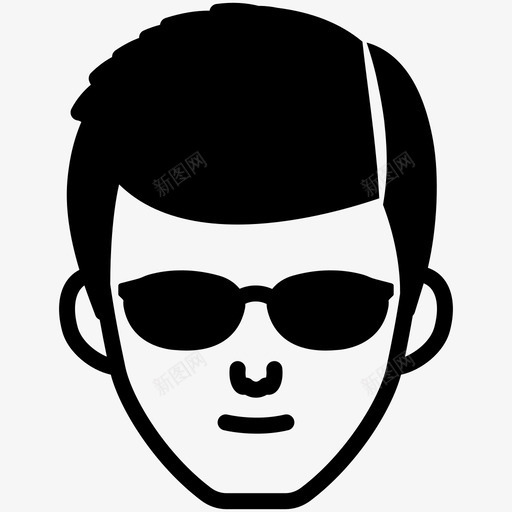 男人脸头像发型svg_新图网 https://ixintu.com 男人 人脸 头像 发型 太阳镜 用户
