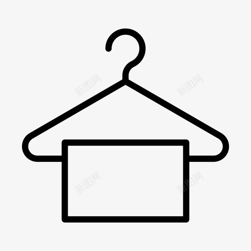 毛巾架布料衣架svg_新图网 https://ixintu.com 毛巾架 购物 布料 衣架 电子商务 线雕文