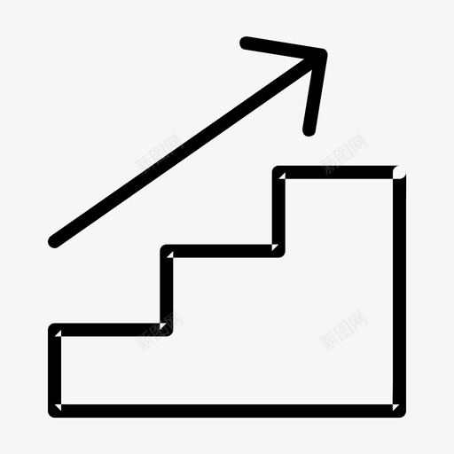 晋升商业商业阶梯svg_新图网 https://ixintu.com 商业 晋升 阶梯